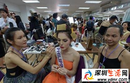国际变性人选美赛 2015年11月6日泰国选美比赛现场照片