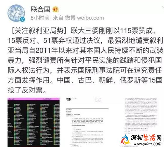 中国投反对票 中国反对联合国追责叙利亚政府原因