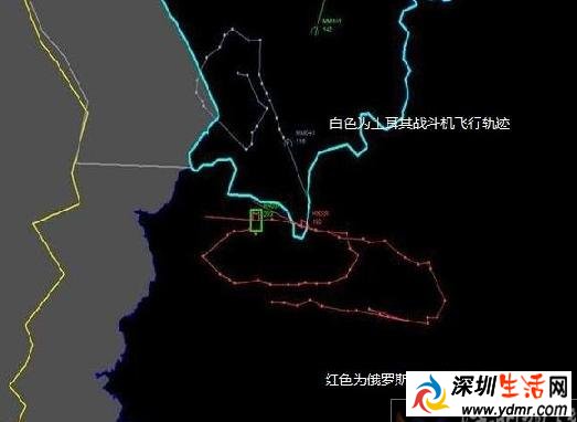 土耳其公布战斗机飞行轨迹图 土耳其击落俄军战机