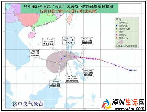 2015年第27号台风茉莉登陆菲律宾 台风茉莉最新消息
