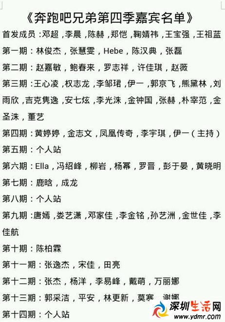 baby鹿晗退出跑男4 网曝奔跑吧兄弟第四季嘉宾名单