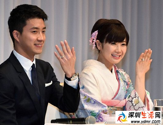 福原爱亮相新婚发布会 甜蜜改口称老公