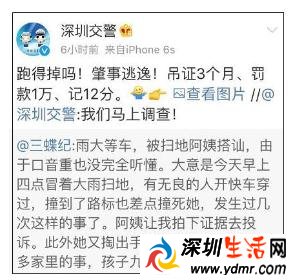 有一种速度叫深圳交警!网友:这样的效率看谁敢逃逸