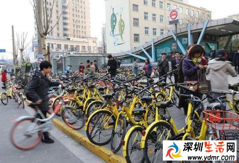 南京暂停共享单车投放 45万辆共享单车无序停放
