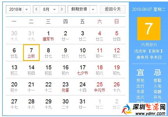 2018年立秋是几月几日?立秋吃什么