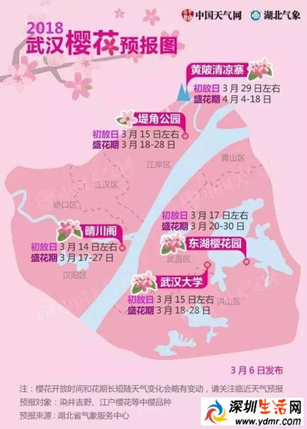 又到3月樱花季 国内哪些地方有樱花