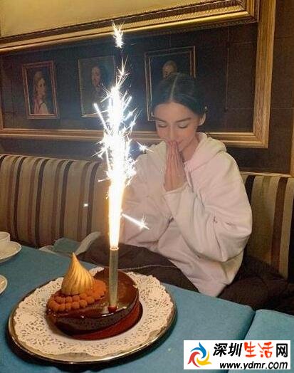 黄晓明零点发博为baby庆生 baby庆祝30岁生日